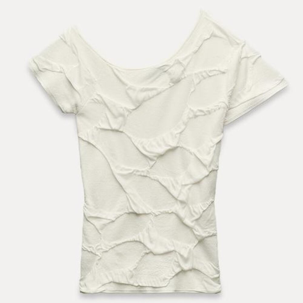 Zara Asymmetrical Knit Top